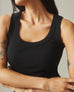 Women's Rib Tank - Black